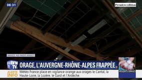 En plein concert, le toit de cette salle polyvalente s'est effondré à cause des vents violents à Doussard en Haute-Savoie