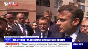 Emmanuel Macron sur la mort de Nahel, tué par un policier à Nanterre: "Rien ne justifie la mort d'un jeune"