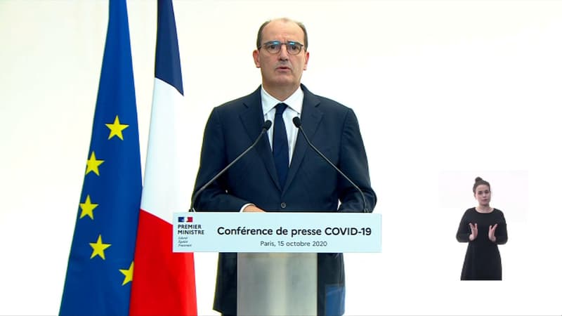 Le Premier ministre Jean Castex, le 15 octobre 2020.