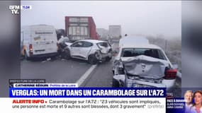 Carambolage sur l'A72: la préfète de la Loire fait état d'une route "très verglacée"