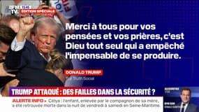 "C'est Dieu seul qui a empêché l'impensable de se produire": Donald Trump réagit à sa tentative d'assassinat 