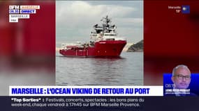 L'Ocean Viking de retour à son port d'attache, à Marseille