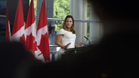 La ministre canadienne des Affaires étrangères, Chrystia Freeland, reste diplomate et optimiste. 