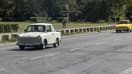 [Légende AFP via Google Traduction] De vieilles voitures Trabant de l'époque de l'Allemagne de l'Est se trouvent à Berlin, en Allemagne, le 20 août 2025. (Photo de Kristian Tuxen Ladegaard Berg/NurPhoto) 