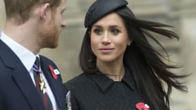 Meghan Markle à l'abbaye de Westminster à Londres, le 25 avril 2018