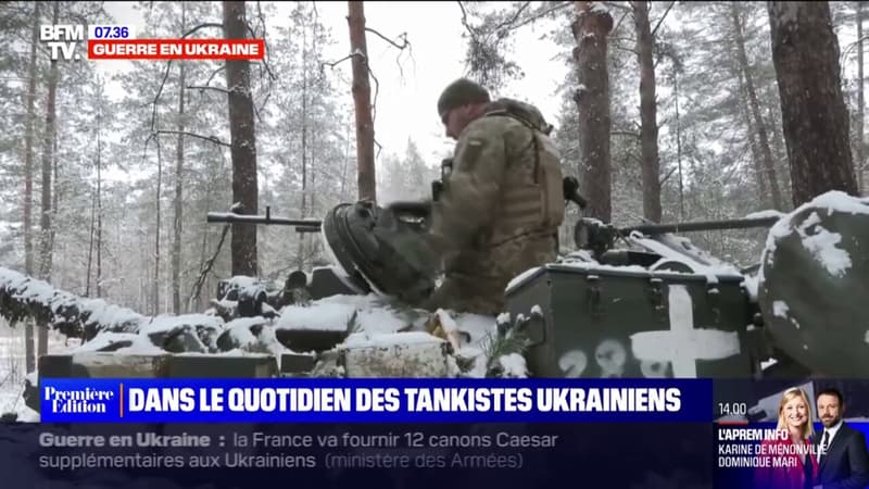 Guerre en Ukraine: dans quotidien des tankistes sur le front