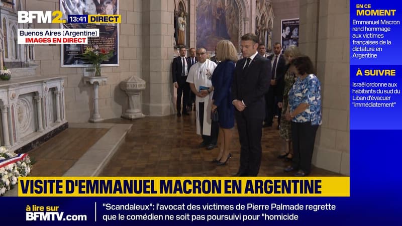 Emmanuel et Brigitte Macron rendent hommage aux victimes françaises de la dictature argentine