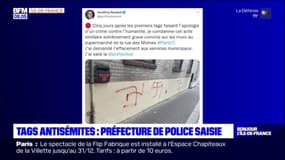Tags antisémites à Paris: la préfecture de police saisie