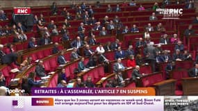 Retraites: à l'Assemblée, l'article 7 en suspens 
