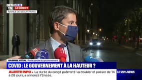 Gabriel Attal parle d'un "consensus" des partis politiques autour "de l'objectif d'éviter un reconfinement"