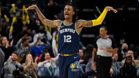 Ja Morant, le meneur des Memphis Grizzlies, face à San Antonio, le 28 février 2022.