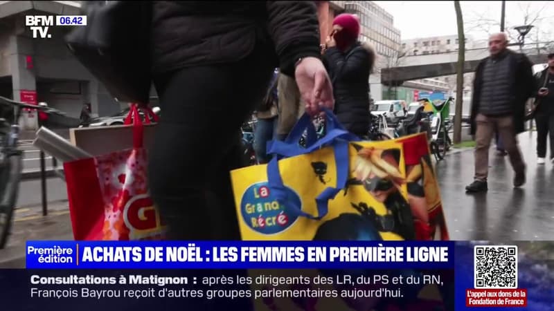 Achats de Noël: les femmes en première ligne