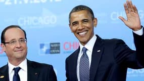 François Hollande et Barack Obama lors du sommet de l'Otan, le 20 mai 2012.