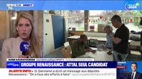 Gérald Darmanin juge que l'élection de Gabriel Attal à la tête du groupe Renaissance ne règle pas "la ligne politique" du parti