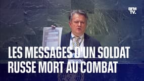 L'ambassadeur ukrainien à l'ONU lit les messages d'un soldat russe mort au combat 