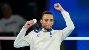 Billal Bennama aux Jeux olympiques de Paris, le 8 août 2024