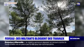 Fuveau: des militants bloquent des travaux 