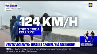 Nord-Pas-de-Calais: des rafales de vent jusqu'à 124 km/h enregistrées à Boulogne-sur-Mer