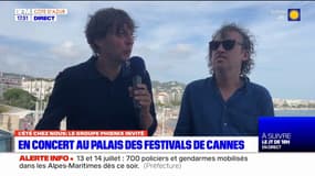 Cannes: le groupe Phoenix en concert au Palais des festivals