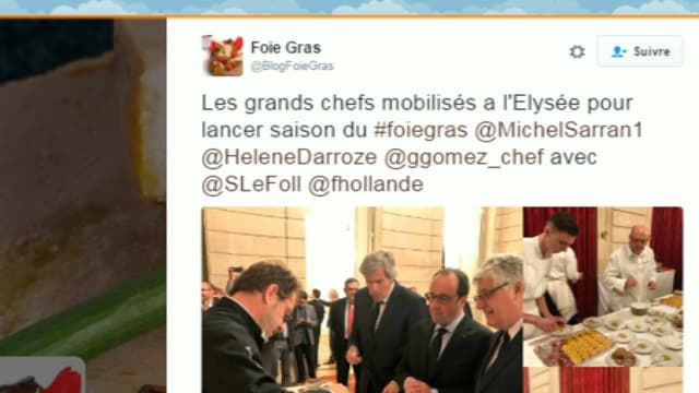 François Hollande lance la saison du foie gras