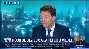 "Je serai le porte-parole de tous les patrons", déclare le nouveau président du Medef Geoffroy Roux de Bézieux