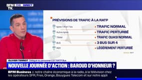 Grève: pour Olivier Terriot (CGT RATP Bus), il peut y avoir un vendredi noir "avec les autres corporations de travailleurs"