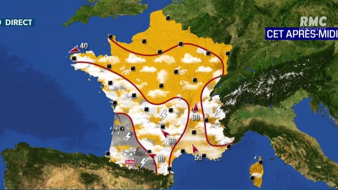 Jusqu'à 30°C dans le Sud: après la chaleur, des orages attendus ce mardi Jusqu'à 30°C dans le Sud: après la chaleur, des orages attendus ce mardi