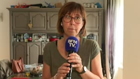 Nathalie Klotz, témoin de l'incendie de Wintzenheim (Haut-Rhin), le mercredi 9 août 2023 sur BFMTV.