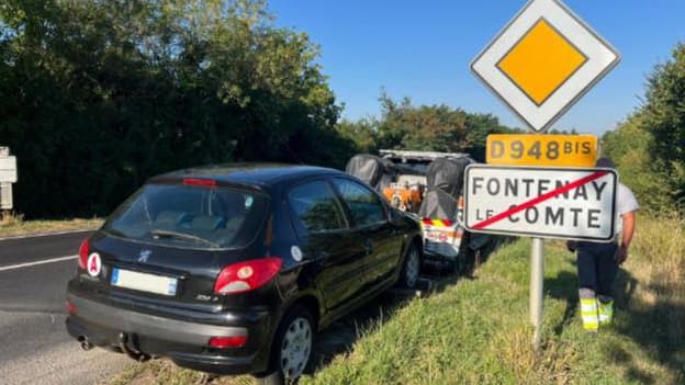 Une photo d'un véhicule confisqué par les gendarmes à un jeune conducteur qui venait d'être flashé à 114 km/h au lieu de 50.