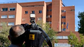 L'hôpital Carlos III de Madrid, où avait été contaminée l'aide-soignante, aujourd'hui guérie.