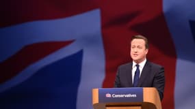 Le Premier ministre britannique David Cameron lors du Congrès annuel des conservateurs, le 7 octobre 2015 à Manchester