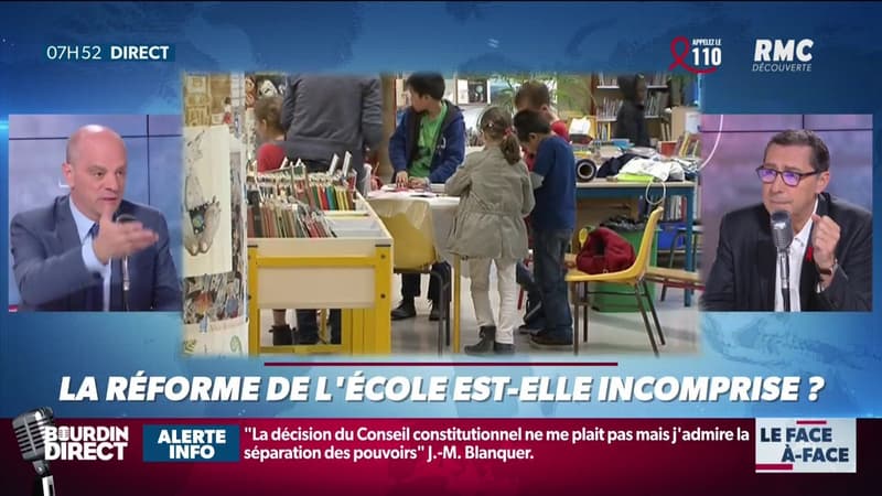 Jean-Michel Blanquer sur les "fake news" autour de l'école: "On est dans une société suffisamment énervée pour ne pas s'énerver inutilement"