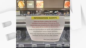 Un supermarché du 17e arrondissement de Paris a été contraint de jeter ses produits frais.
