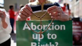 Lors d'une manifestation contre l'avortement, en Irlande, en 2013. (photo d'illustration)