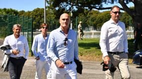 Loïc Féry, avant la rencontre Lorient-Nice, au Moustoir, le dimanche 20 août 2023