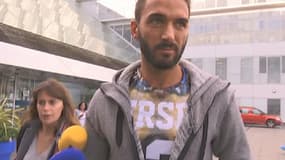 Thomas Vergara, mercredi, à la sortie de l'hôpital parisien Georges-Pompidou.