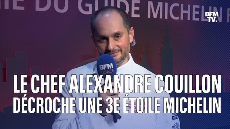 Le chef Alexandre Couillon décroche une troisième étoile Michelin pour son restaurant "La Marine"