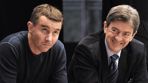 Olivier Besancenot et Jean-Luc Mélenchon, ici en 2010