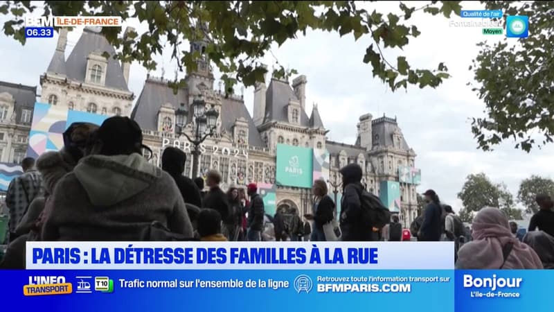 Paris: la détresse des familles à la rue