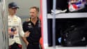 Christian Horner et Max Verstappen, le 8 mars en Arabie saoudite