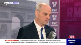 Coronavirus: pour Jean-Michel Blanquer, "le droit de retrait [des professeurs] ne s'applique pas" dans cette situation