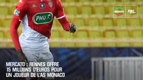 Mercato : Rennes offre 15 millions d'euros pour un joueur de l'AS Monaco