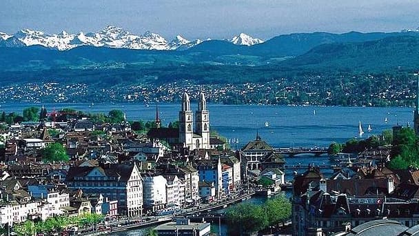 Vue de Zurich, en Suisse