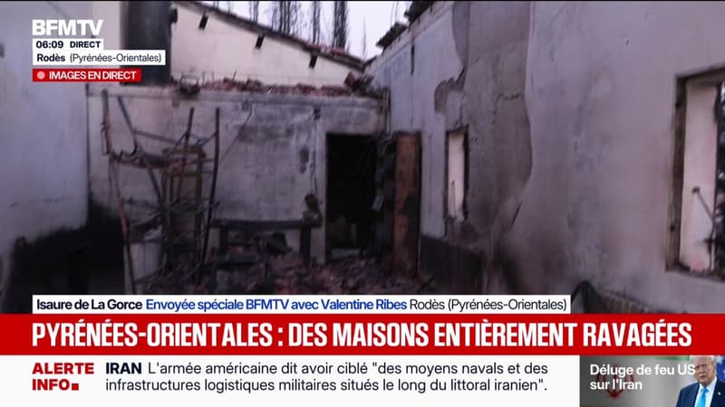 Incendie dans les Pyrénées-Orientales: plus de 20 habitations ont été victimes des flammes à Rodès