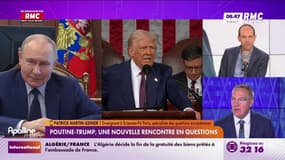 L'Ukraine mis de côté dans la rencontre USA/Russie: "Dans un premier temps Donald Trump veut montre que seuls les USA sont en situation de négocier une paix", explique Patrick Martin-Genier, spécialiste des questions européennes