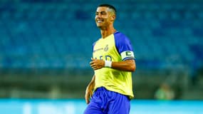 Cristiano Ronaldo en amical face à Benfica, le 20 juillet 2023