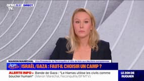 Hamas/Israël: "Je ne suis pas là pour défendre inconditionnellement ce gouvernement israélien" explique Marion Maréchal, vice-président de Reconquête 