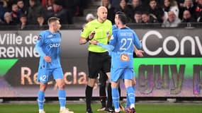 L'arbitre Eric Wattellier lors de Rennes-OM (0-1), le 5 mars 2023