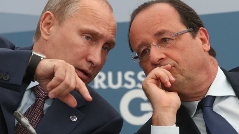 Vladimir Poutine et François Hollande