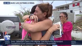 Avec les victimes d’Irma